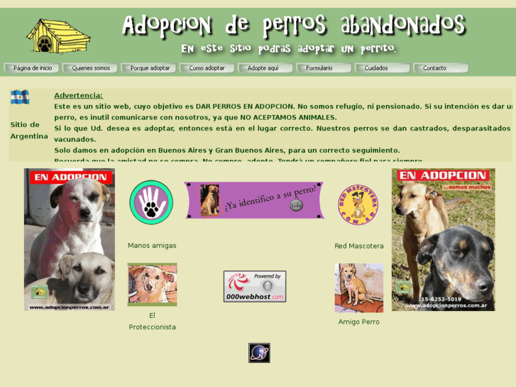 www.adopcionperros.com.ar