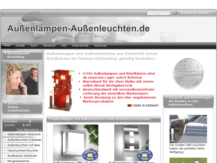 www.aussenlampen-aussenleuchten.de