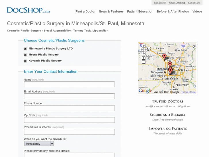 www.cosmeticsurgerystpaul.com