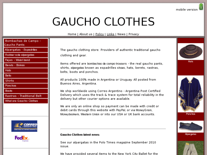 www.gauchoclothes.com