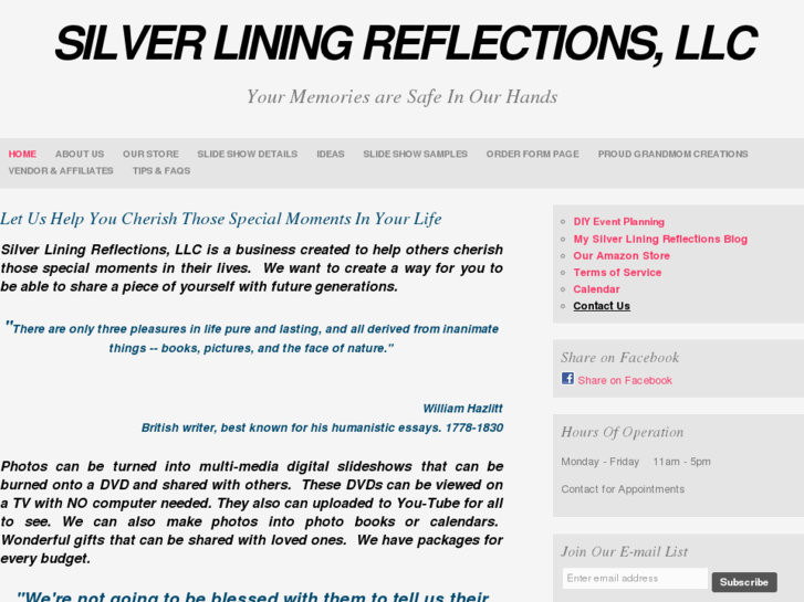 www.silverliningreflections.com