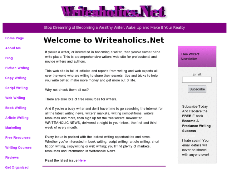 www.writeaholics.net