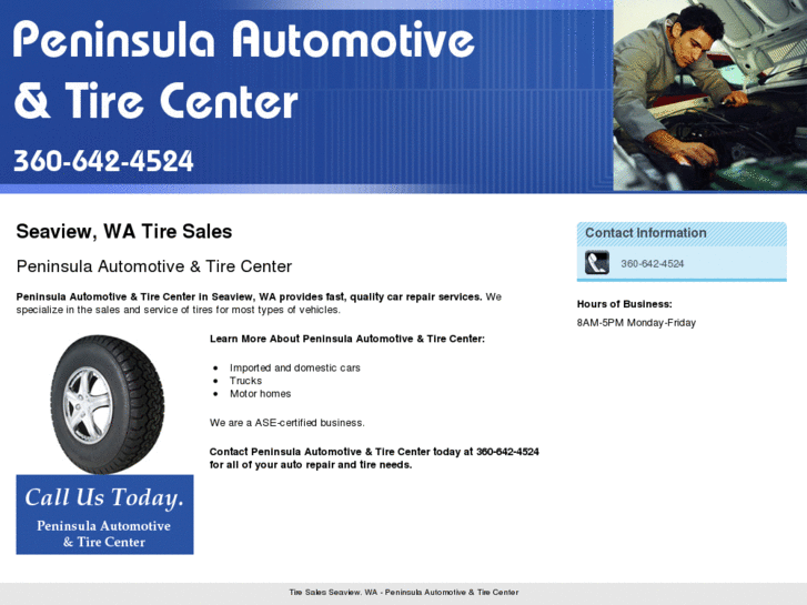 www.peninsulaautomotiveandtirecenter.com