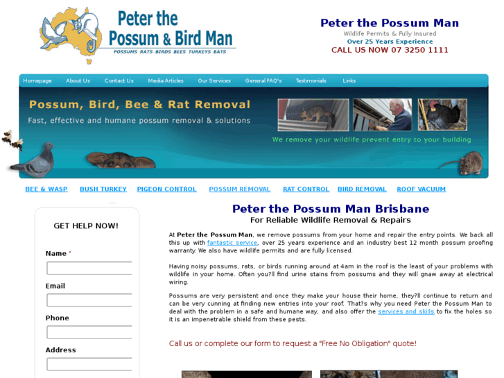 www.peterthepossumman.com