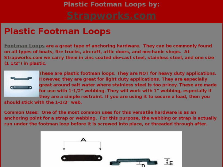 www.plasticfootmanloops.com