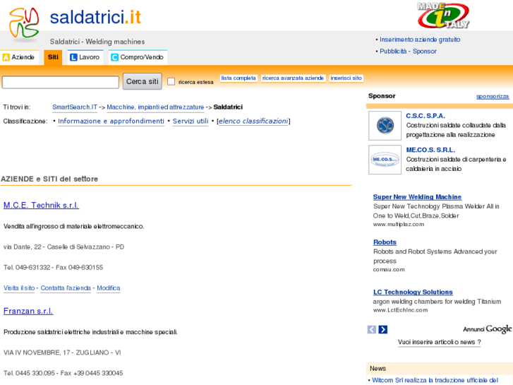 www.saldatrici.it