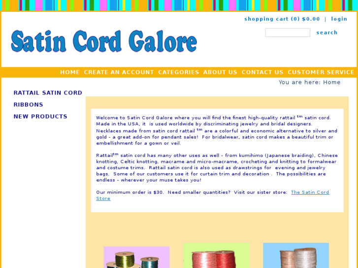 www.satincordgalore.com