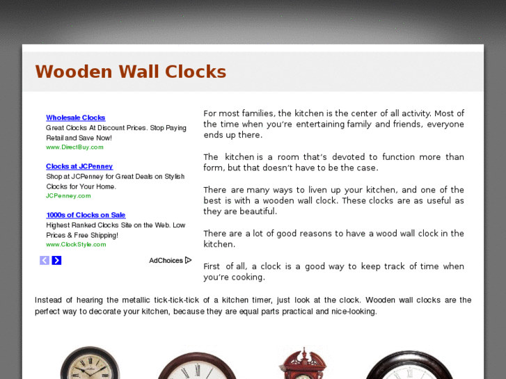 www.woodenwallclocks.com