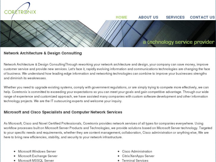 www.coretronixtechnologiesinc.net