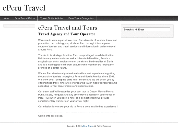 www.e-peru-travel.com