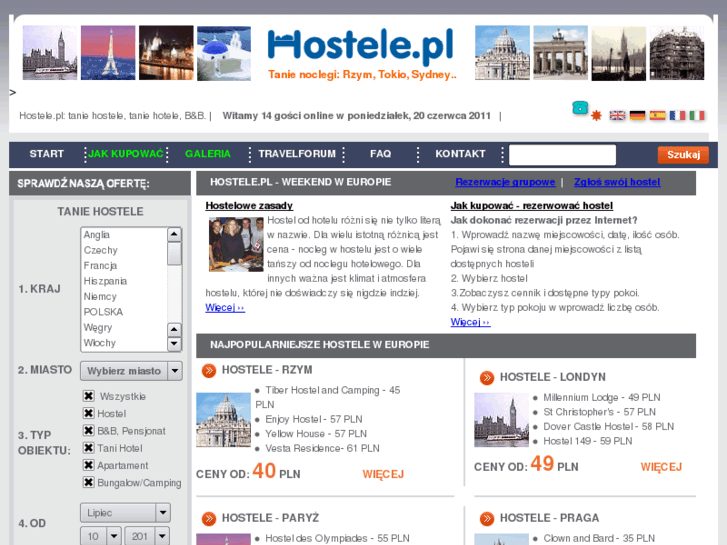 www.hostele.pl