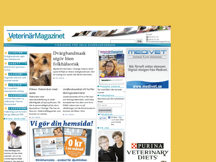 www.veterinarmagazinet.se