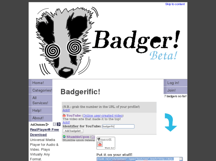 www.badgerific.net
