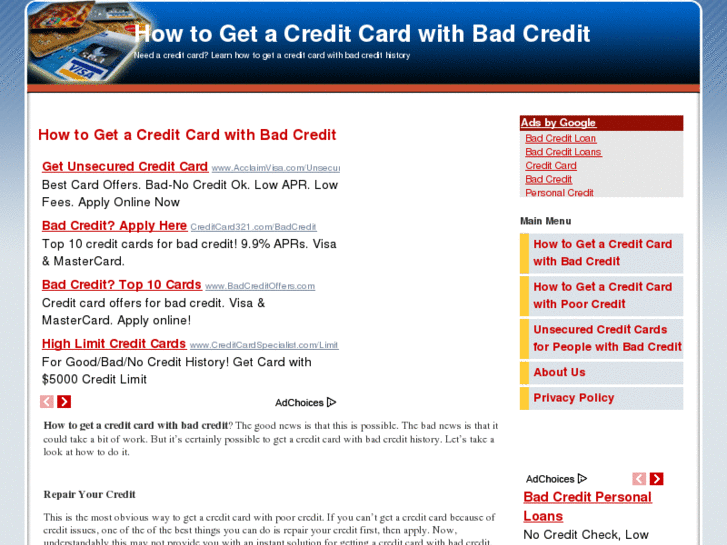 www.howtogetacreditcardwithbadcredit.net