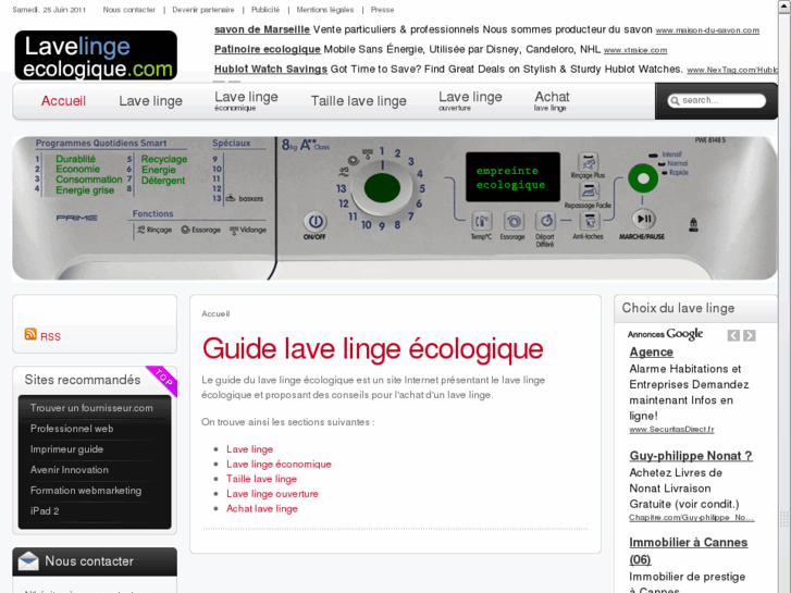 www.lave-linge-ecologique.com