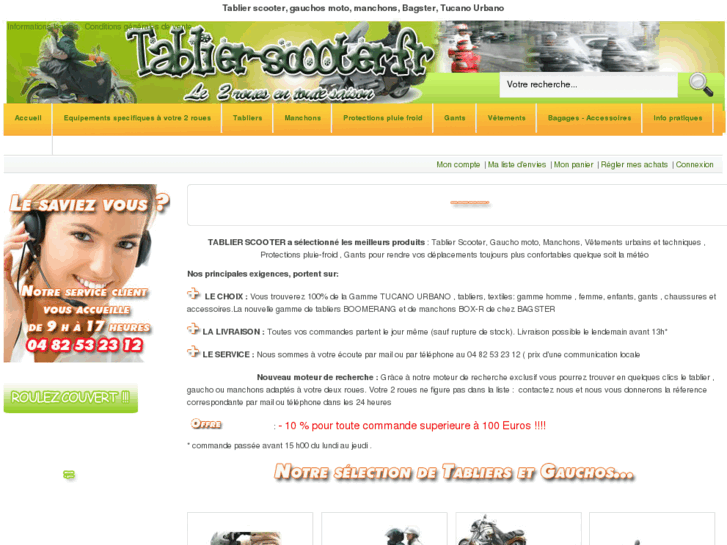 www.tabliers-scooter.com