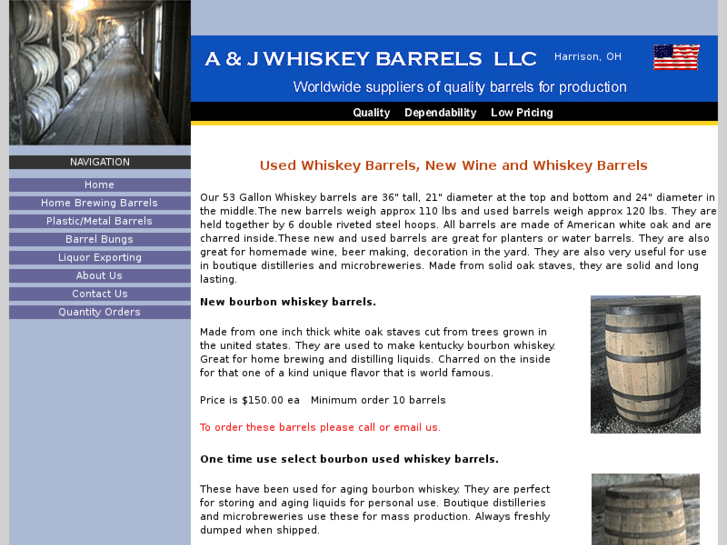 www.ajwhiskeybarrels.net