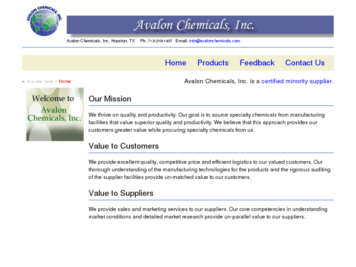 www.avalonchemicals.com