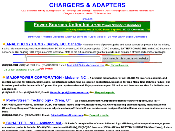 www.chargersandadapters.com