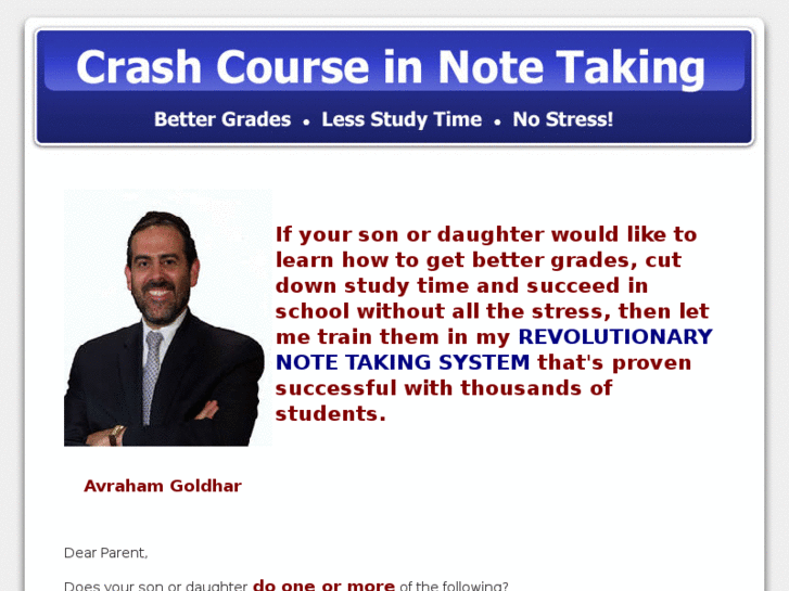 www.crashcourseinnotetaking.com