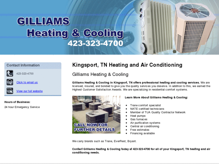 www.gilliamsheatingandcooling.net