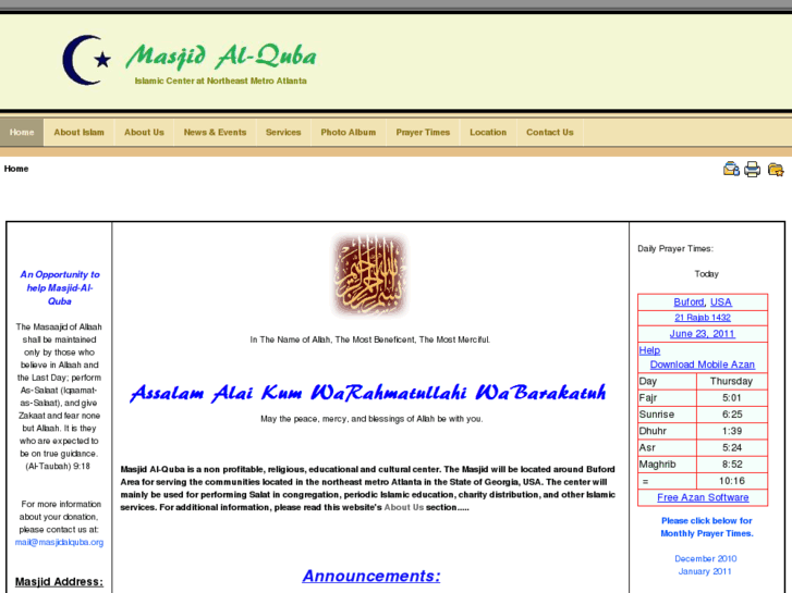 www.masjidalquba.org