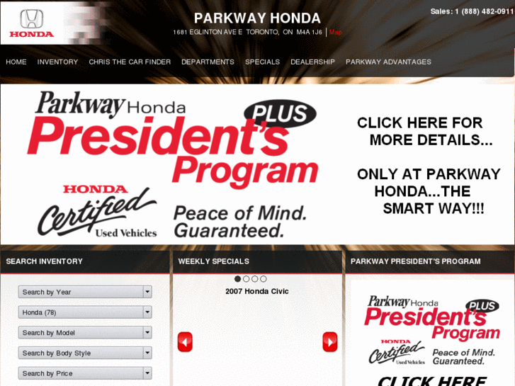 www.parkwayhondausedcars.net