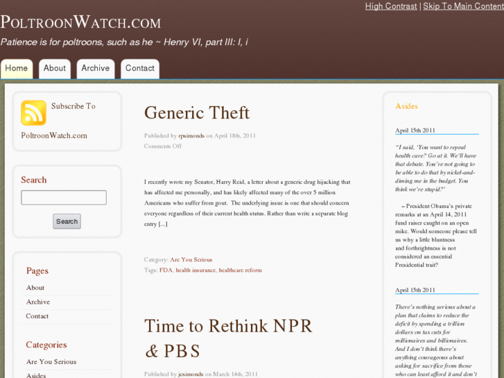 www.poltroonwatch.com