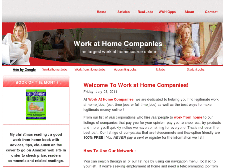 www.workathomecompanies.net