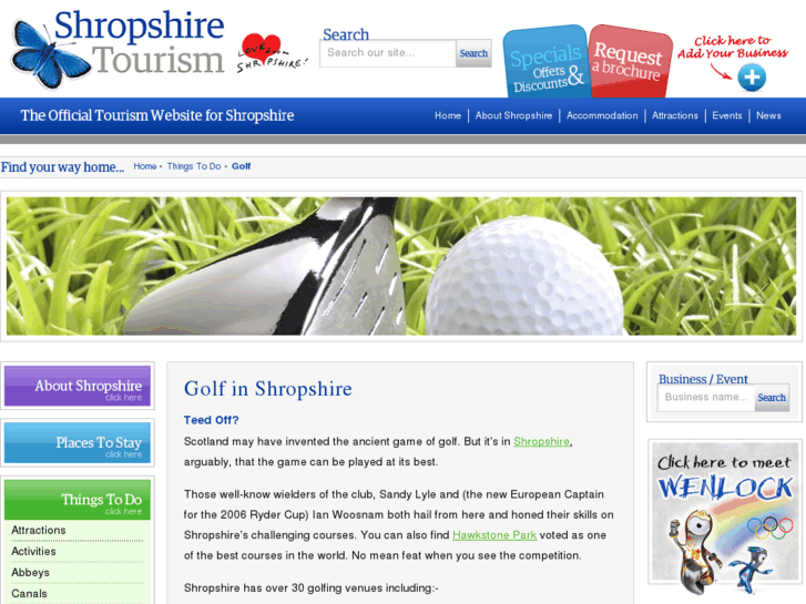 www.golfinshropshire.com