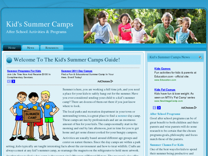 www.kidssummercamps.org