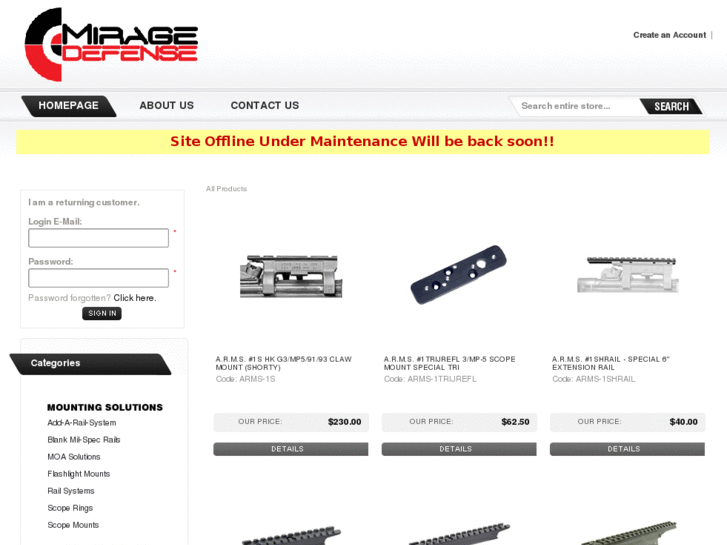 www.miragedefense.com