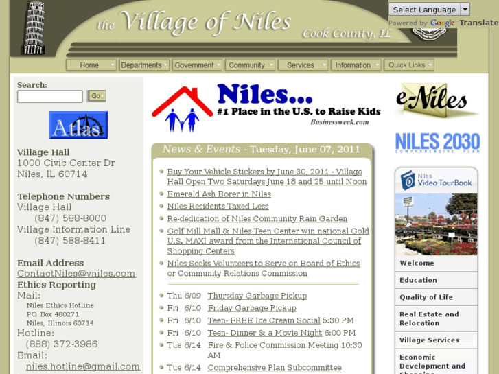 www.villageofniles.com