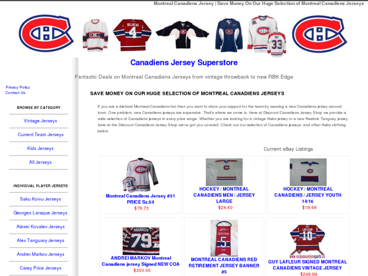 www.canadiensjerseys.com