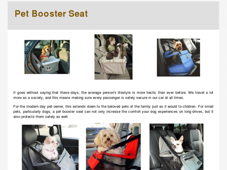 www.petboosterseat.com