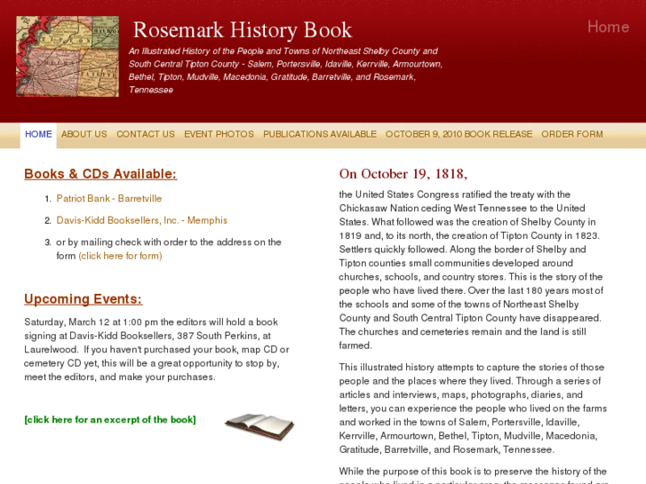 www.rosemarkhistorybook.com