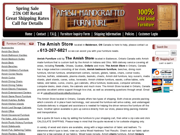 www.amishhandcraftedfurniture.ca