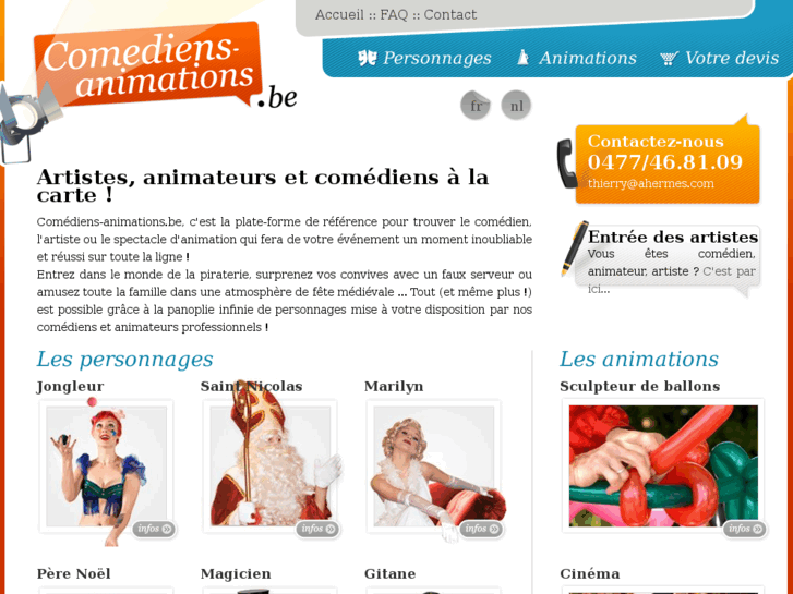 www.comediens-animations.be