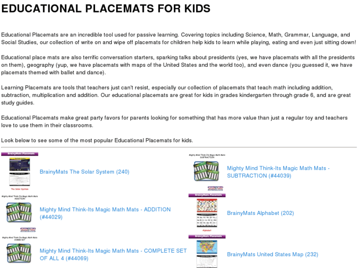 www.educationalplacematsstore.com