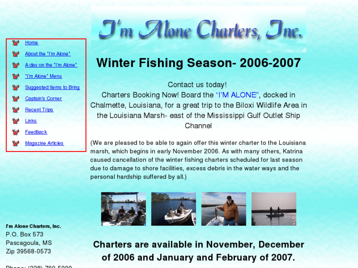 www.imalonecharters.com