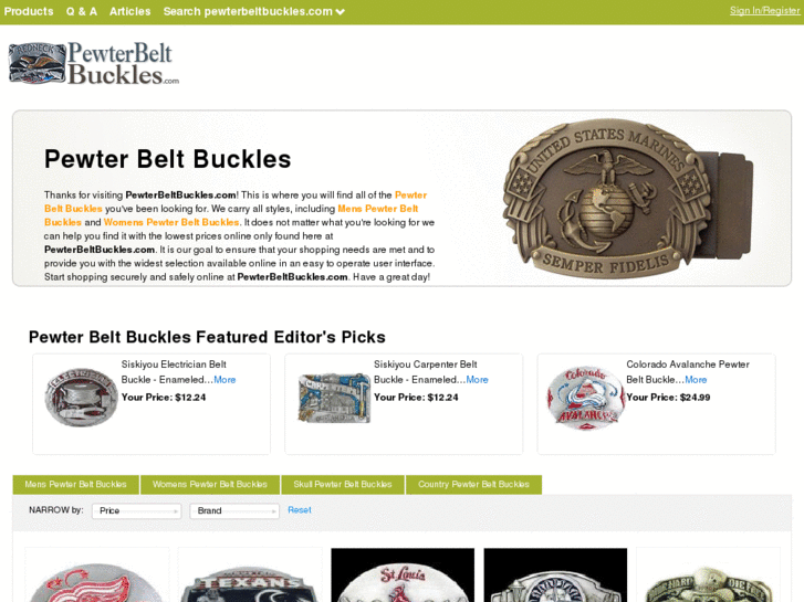 www.pewterbeltbuckles.com