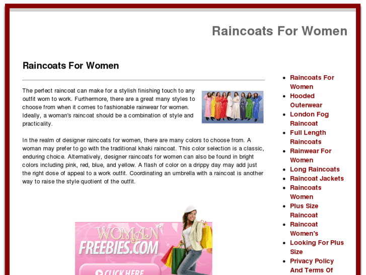 www.raincoat-women.com