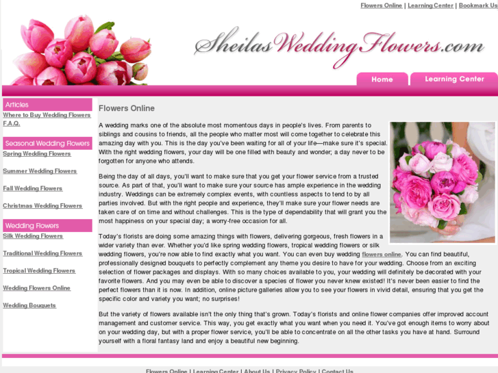 www.sheilasweddingflowers.com