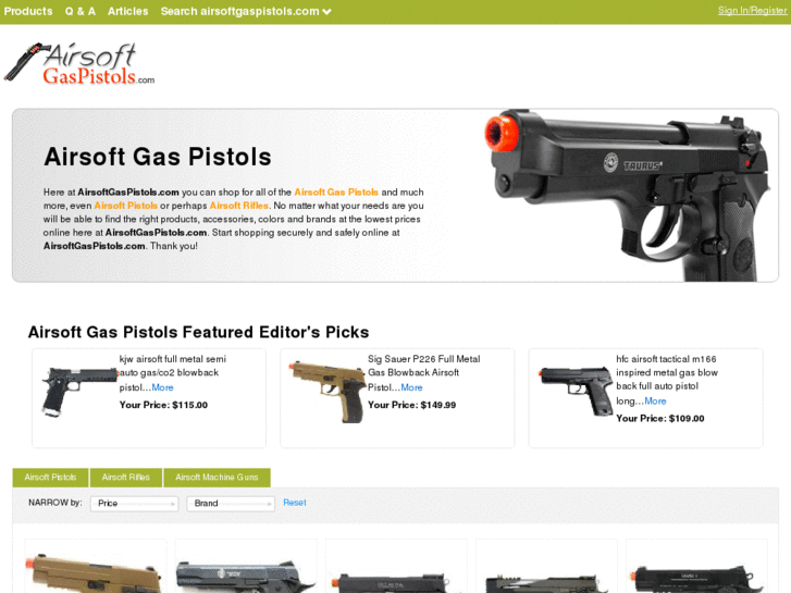 www.airsoftgaspistols.com