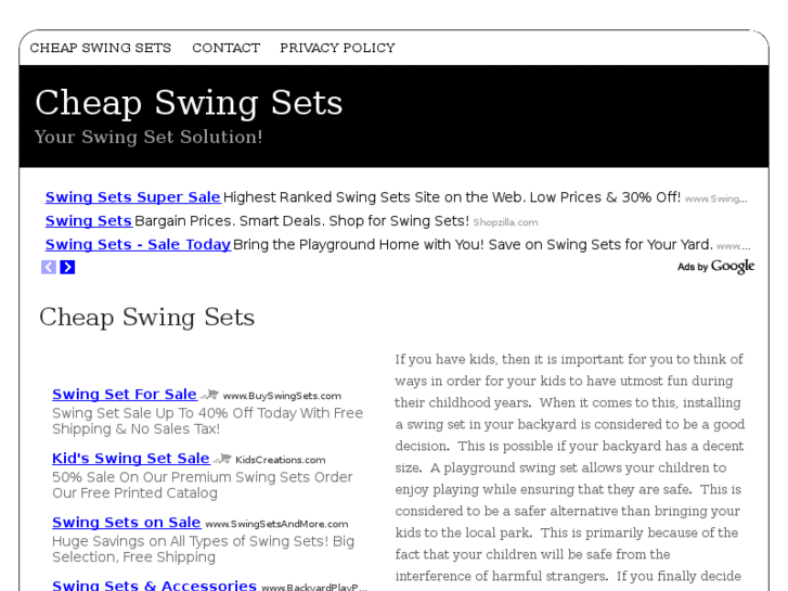 www.cheapswingsets.org