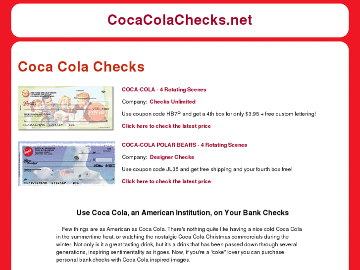 www.cocacolachecks.net