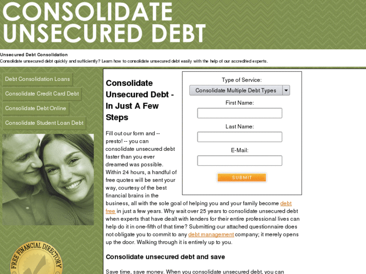 www.consolidateunsecureddebt.com