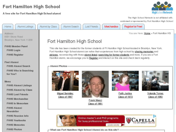 www.forthamiltonhighschool.net