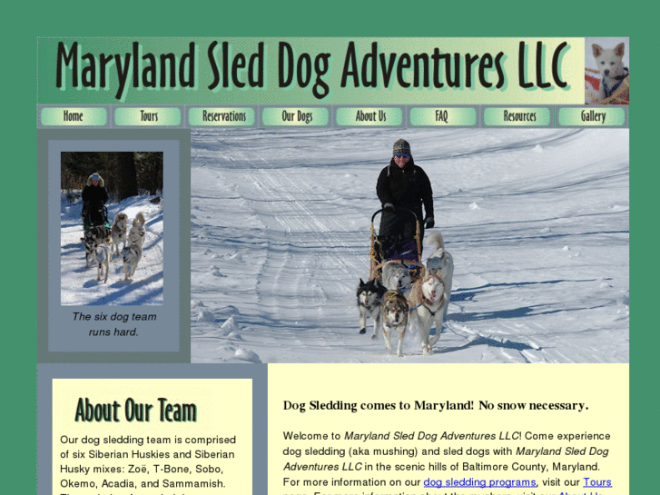 www.marylanddogsledding.com