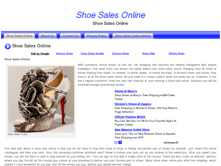 www.shoesalesonline.org